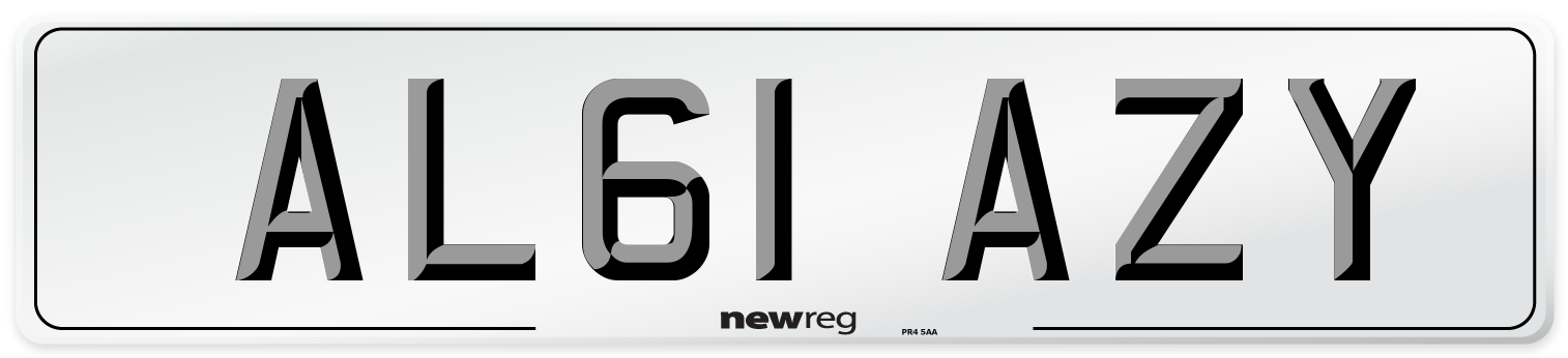 AL61 AZY Number Plate from New Reg